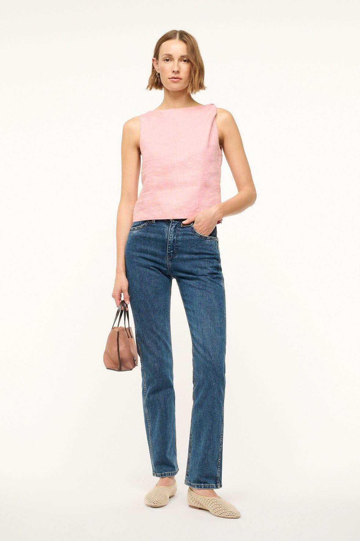 BOA LINEN TOP | FADED BLUSH Product Image