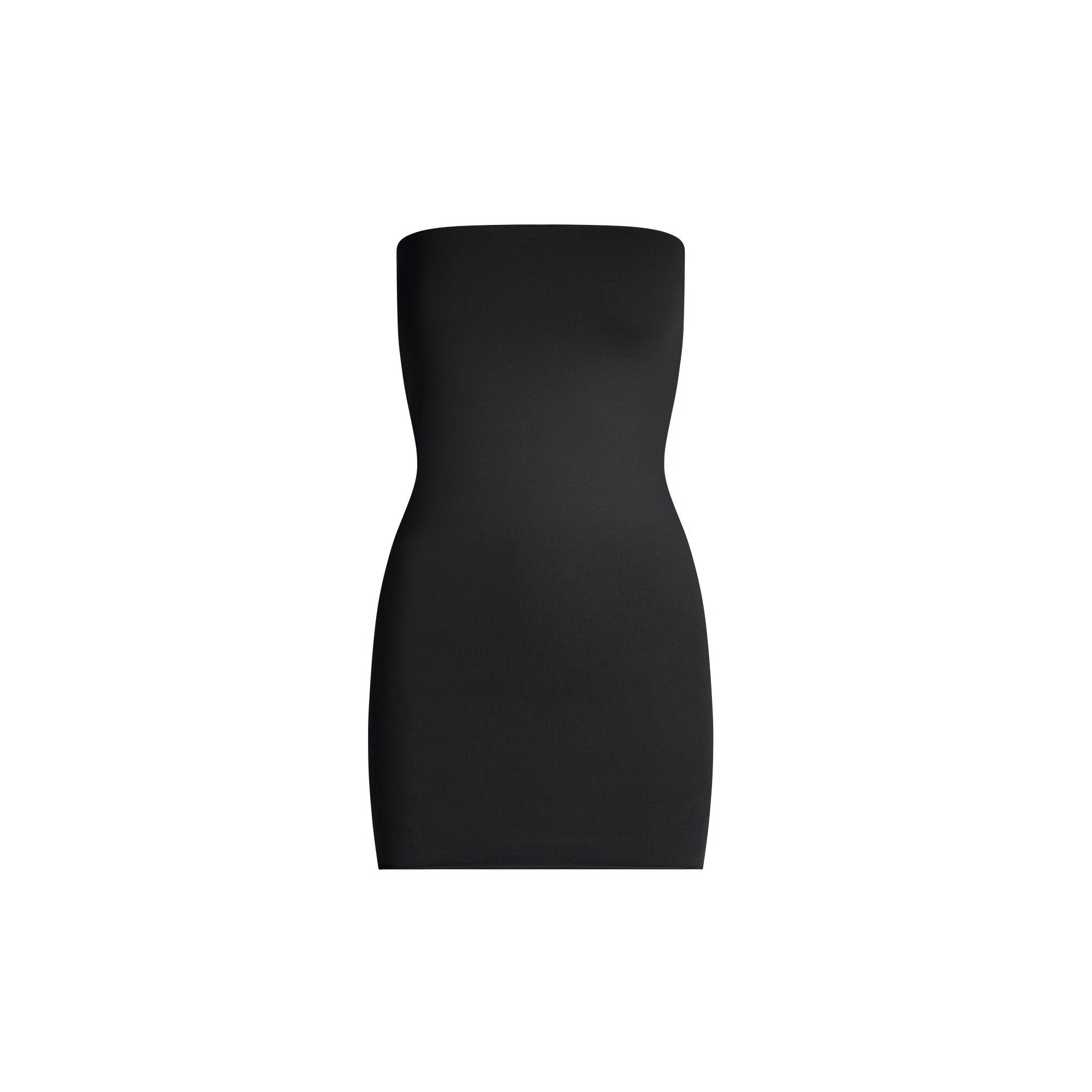 ICONIC SWIM CONVERTIBLE TUBE DRESS | OBSIDIAN Product Image