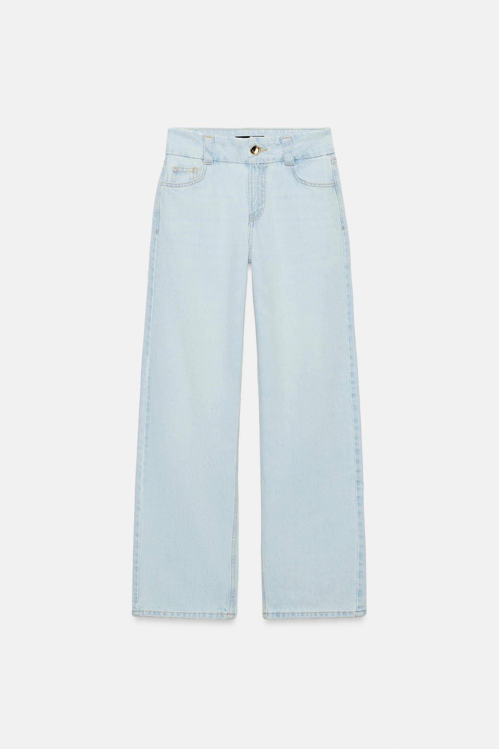 Z1975 HIGH WAIST WIDE WAIST STRAIGHT JEANS Product Image