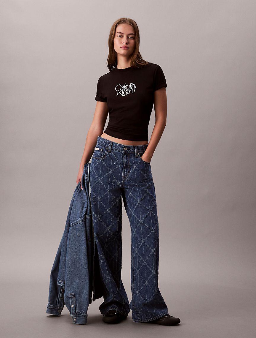 Script Logo Graphic Slim T-Shirt Product Image