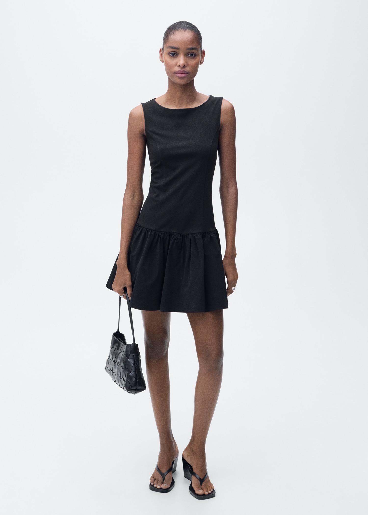 Short combined dress - Women | MANGO USA Product Image
