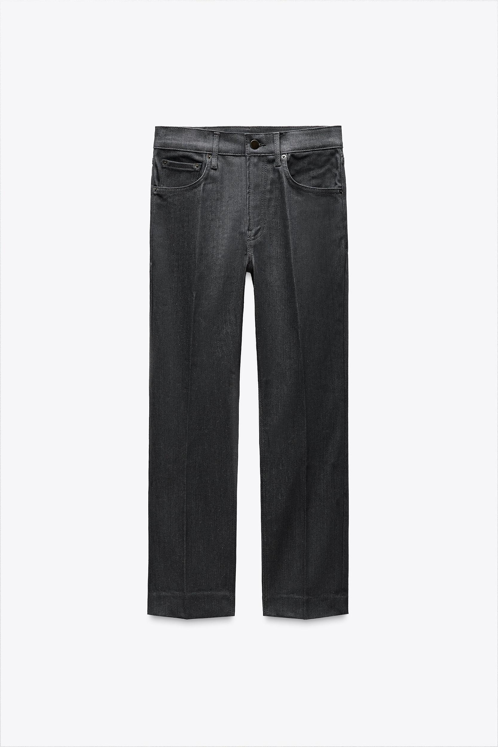 ZW COLLECTION HIGH WAIST CROPPED BOOTCUT JEANS Product Image