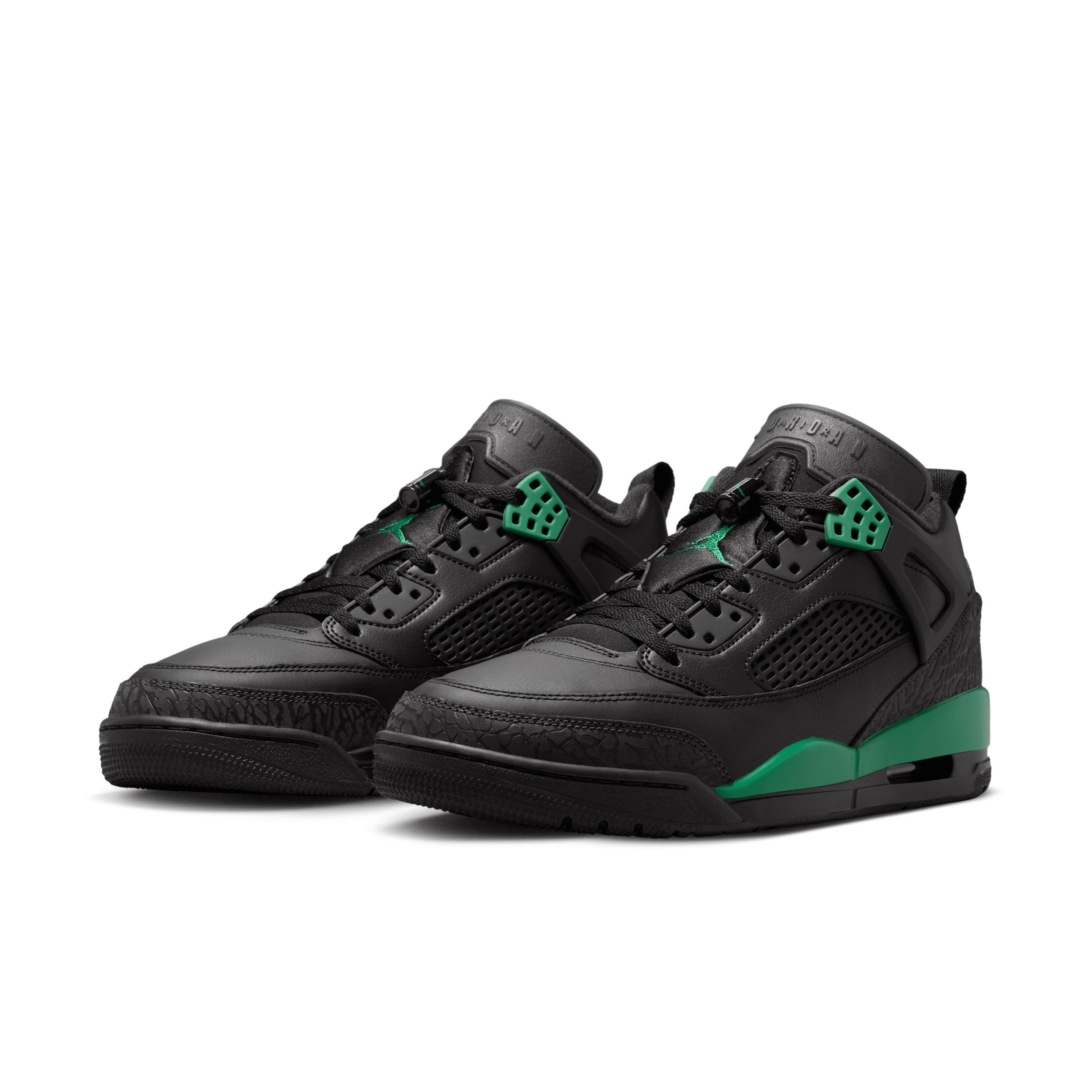 Jordan Mens Jordan Spizike Low - Mens Basketball Shoes Black/Classic Green/Varsity Red Product Image