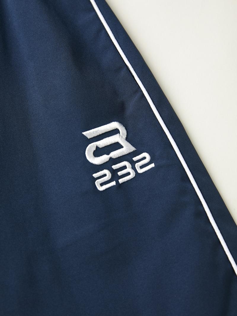 Vintage Piping Wide Leg Parachute Pants Product Image