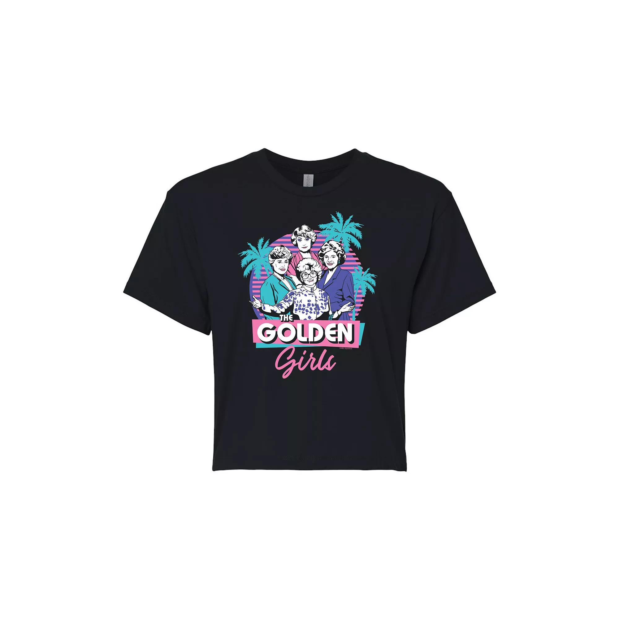 Juniors' Golden Girls Cropped Graphic Tee, Girl's,  Product Image