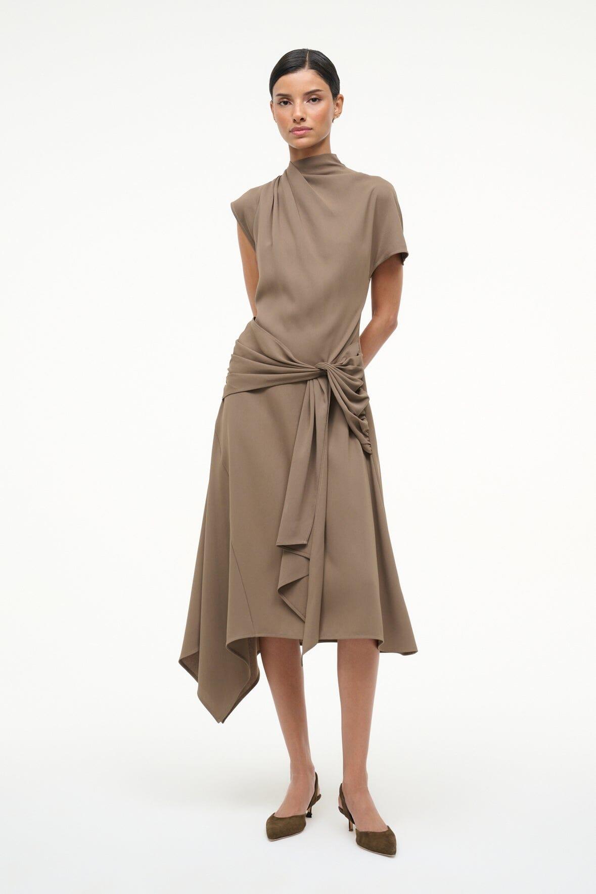 DAVINA DRESS | TRUFFLE Product Image
