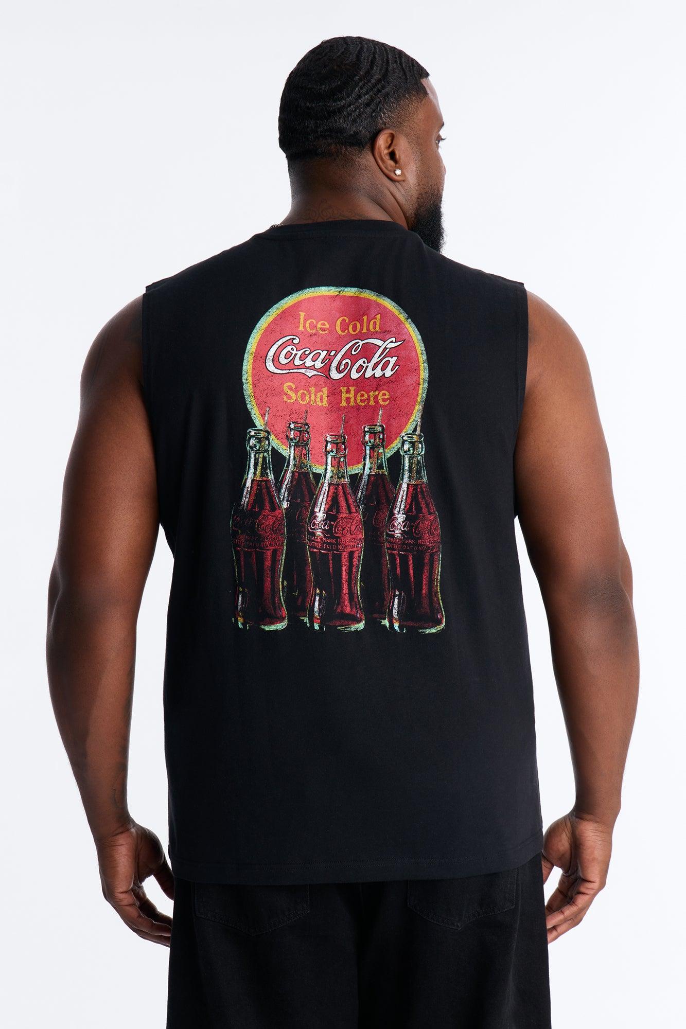 Coca Cola Sold Here Heavy Weight Muscle Tee - Black Male Product Image