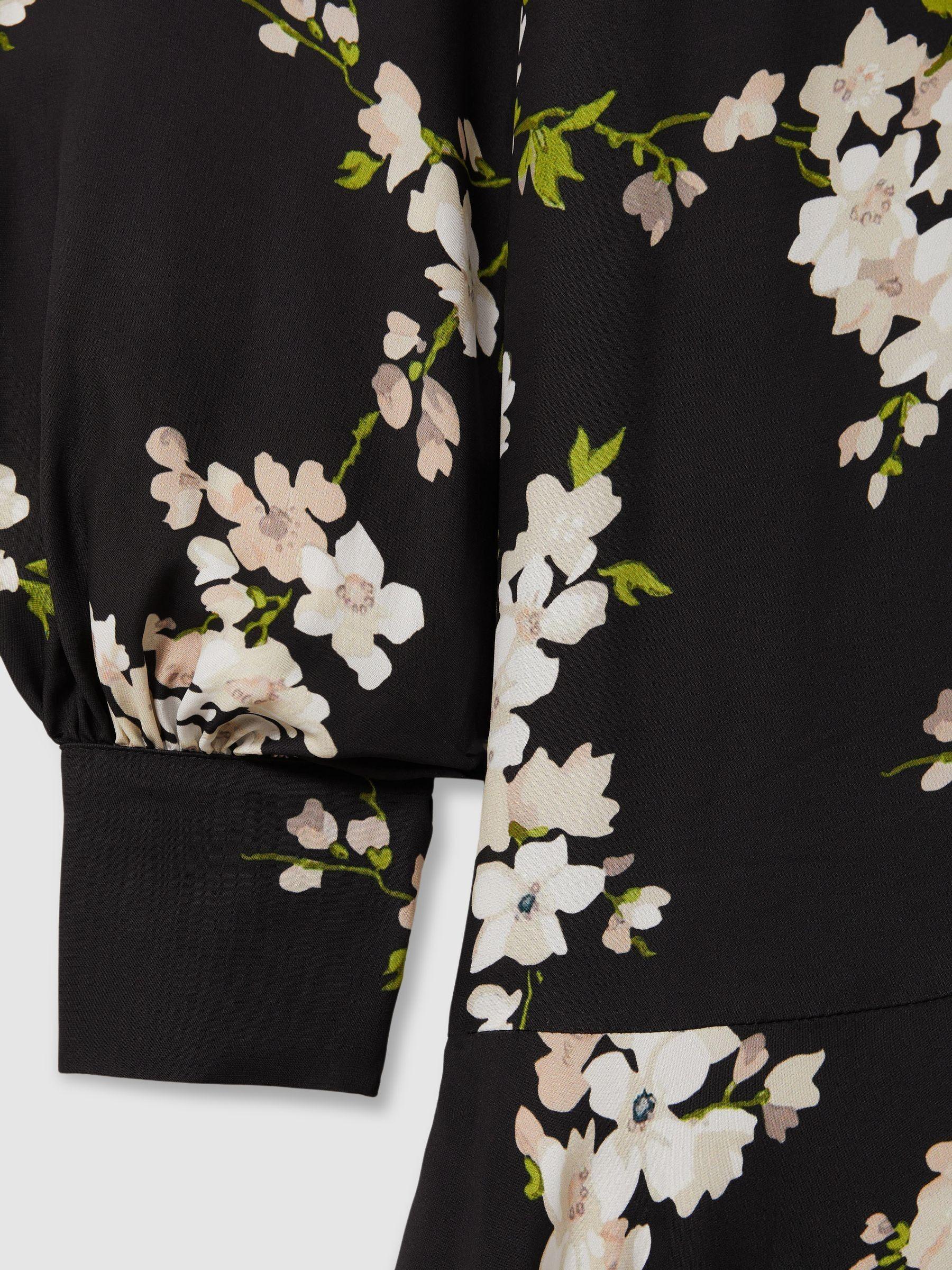 Florere Dropped Waist Mini Dress in Black Product Image