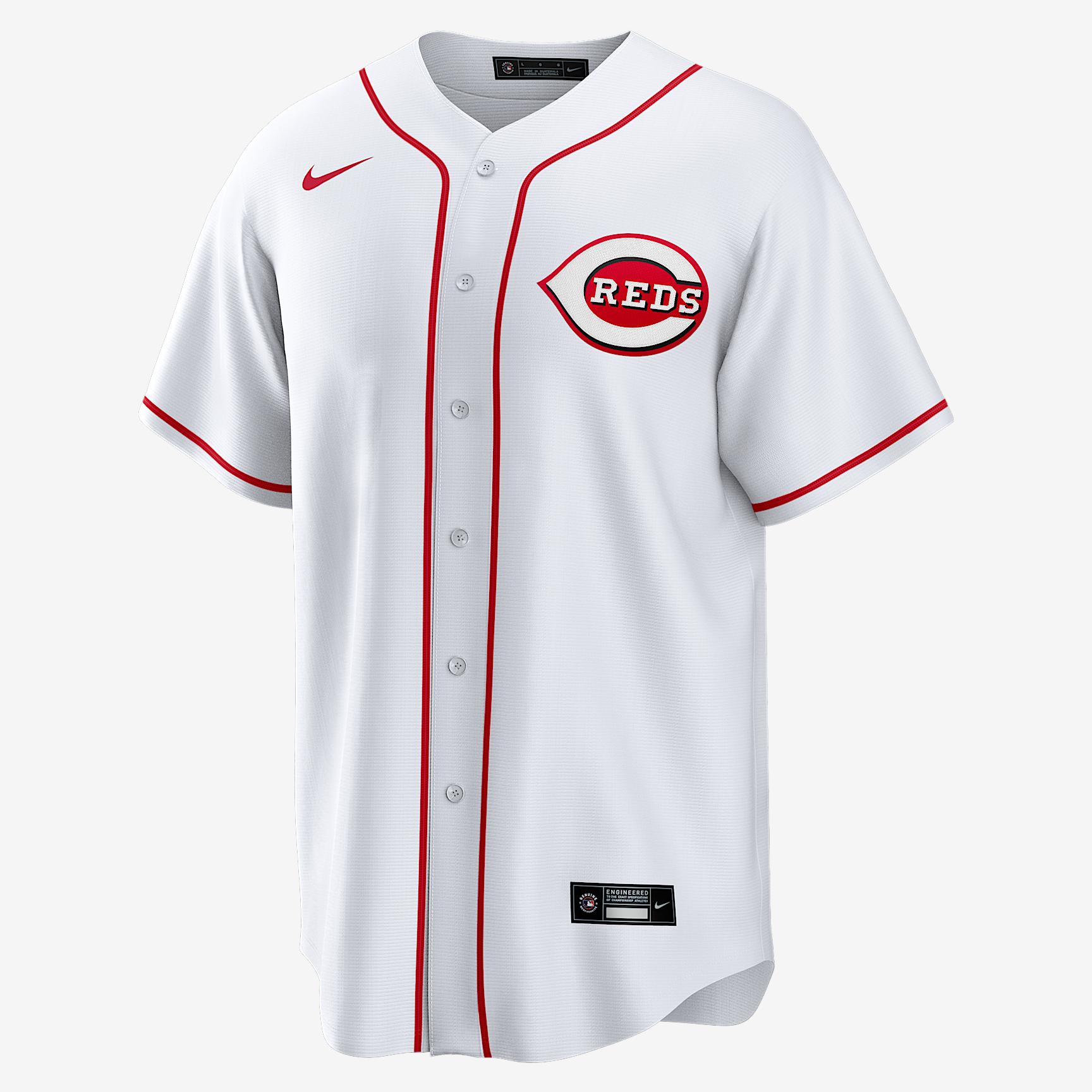 Spencer Steer Cincinnati Reds Men's Nike MLB Replica Jersey Product Image