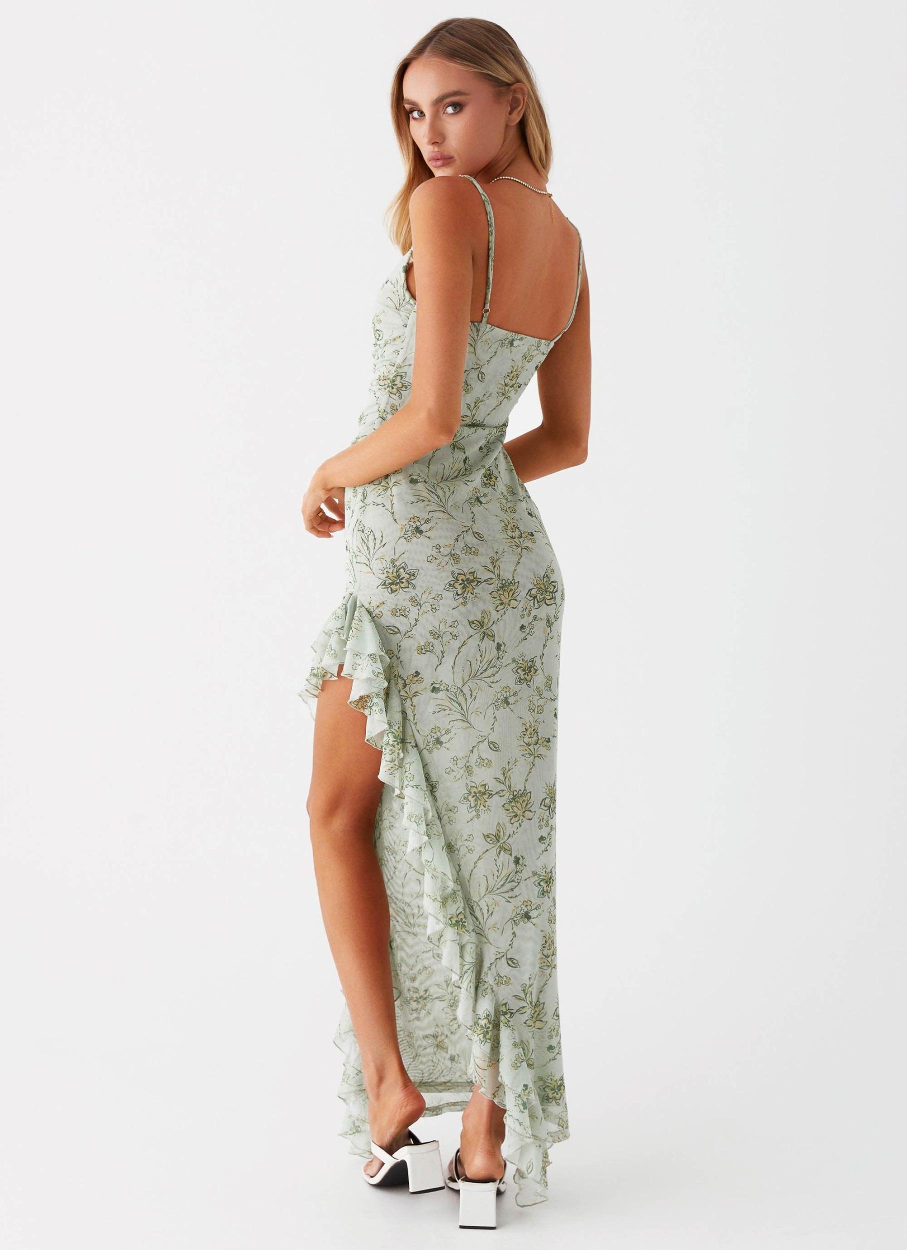 Princessa Maxi Dress - Sage Floral Product Image