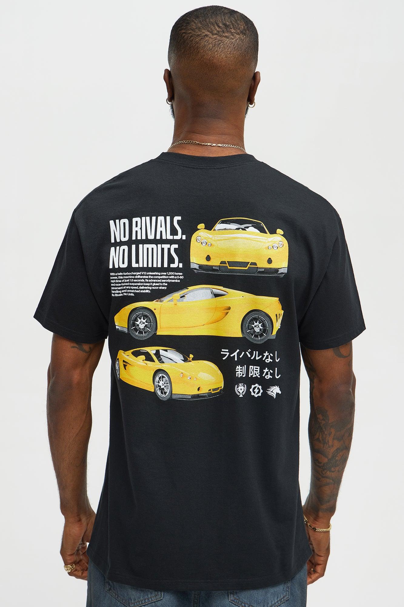 No Rivals No Limits Short Sleeve Tee - Black Male Product Image