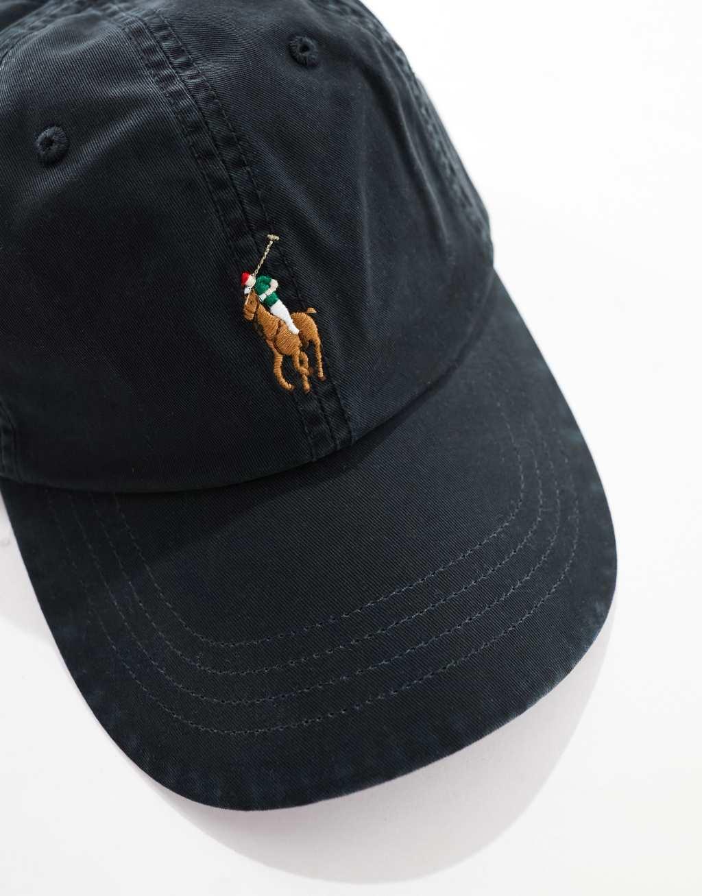 Polo Ralph Lauren cap with logo in black Product Image
