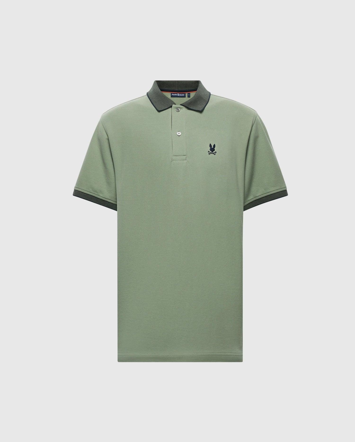 MENS JONAS STRIPE COLLAR PIQUE POLO - B6K583F200 Product Image