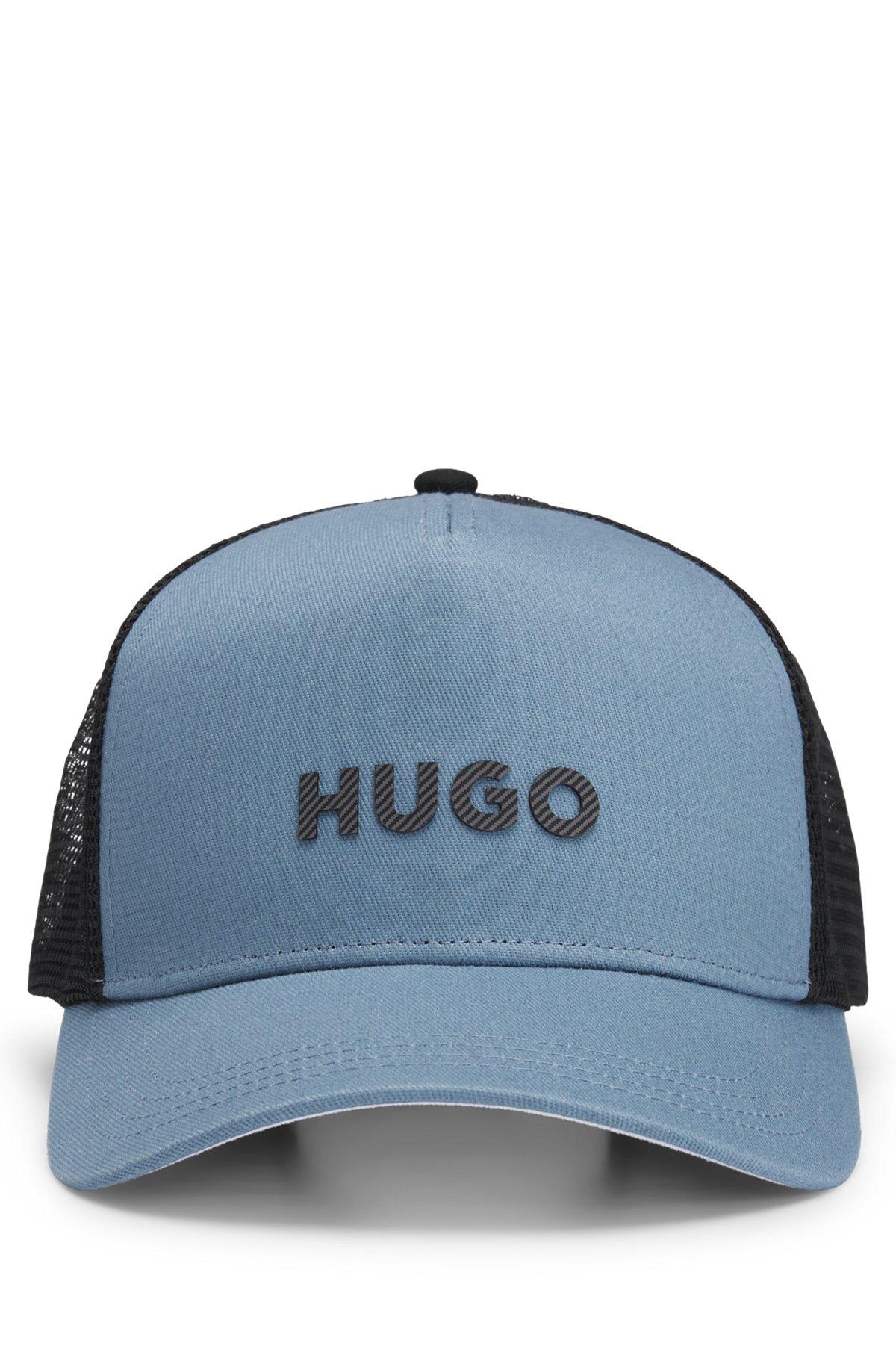 HUGO - HUGO cotton-twill cap with logo - Blue Product Image