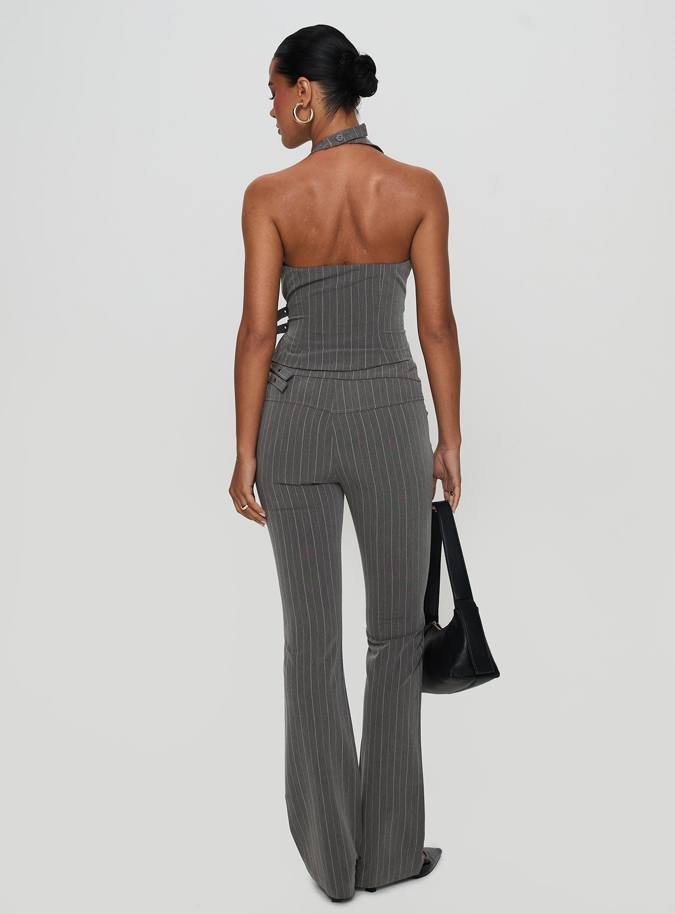 Calexico Buckle Pant Grey Pinstripe Product Image
