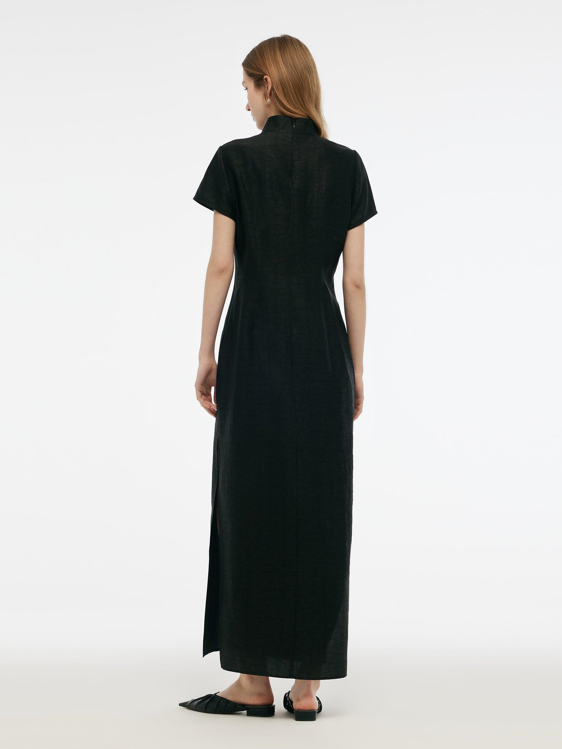 18MM Xiang Yun Silk Women Qipao Maxi Dress Product Image