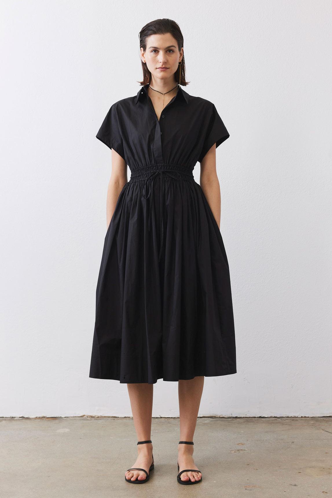 Cinched Waist Shirt Dress Product Image