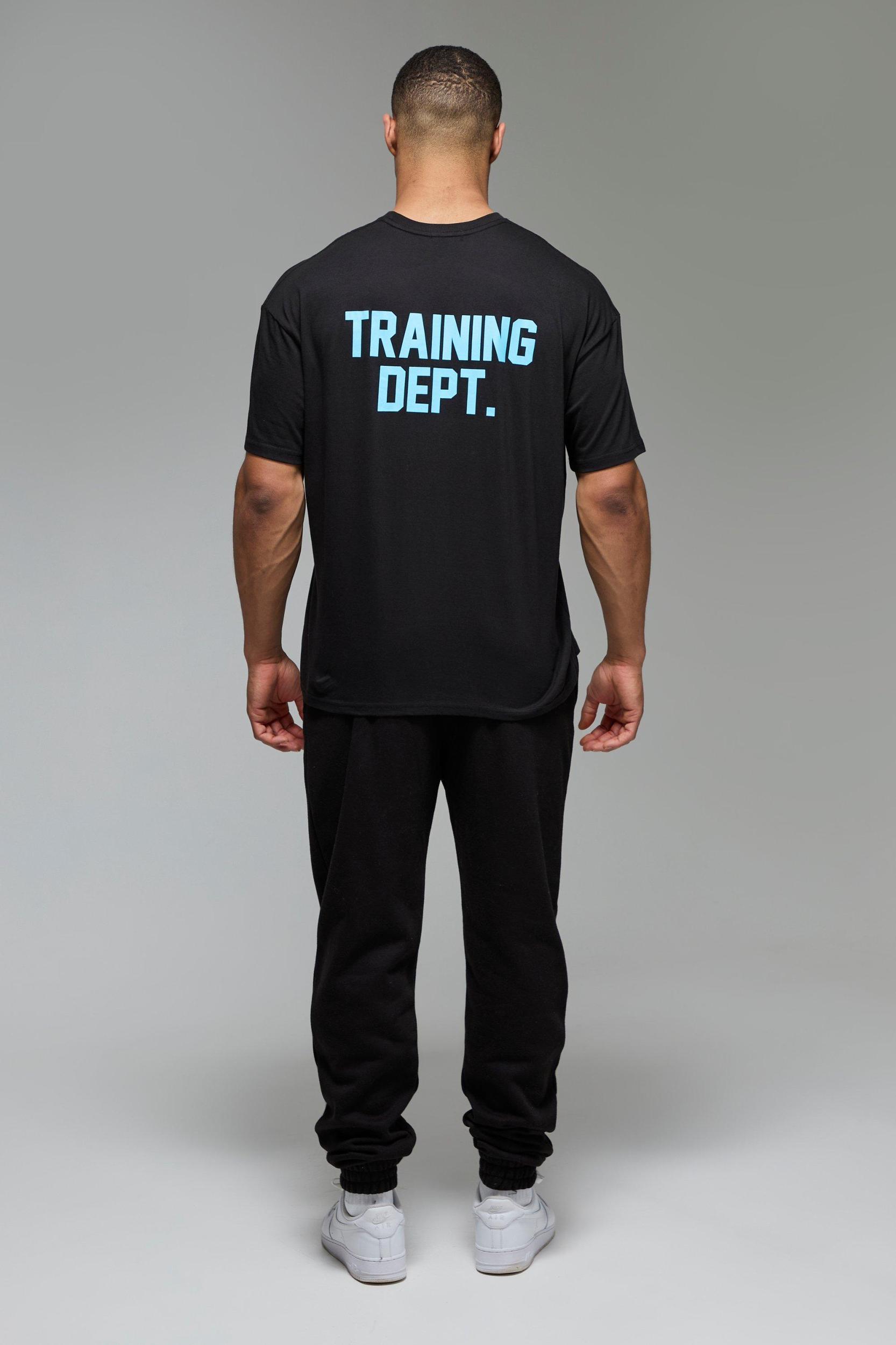 Man Active Training Dept Oversized T-shirt | boohooMAN USA Product Image