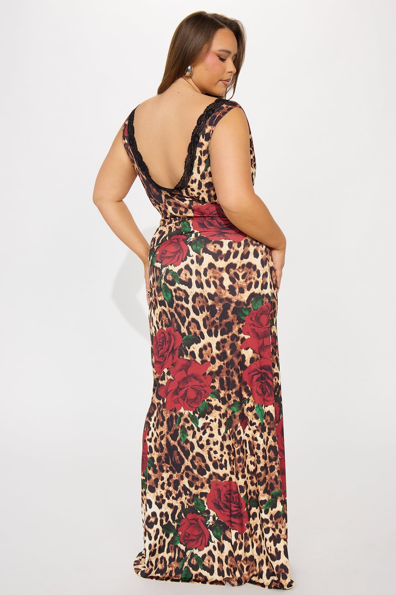 Karmina Leopard Maxi Dress - Leopard Product Image