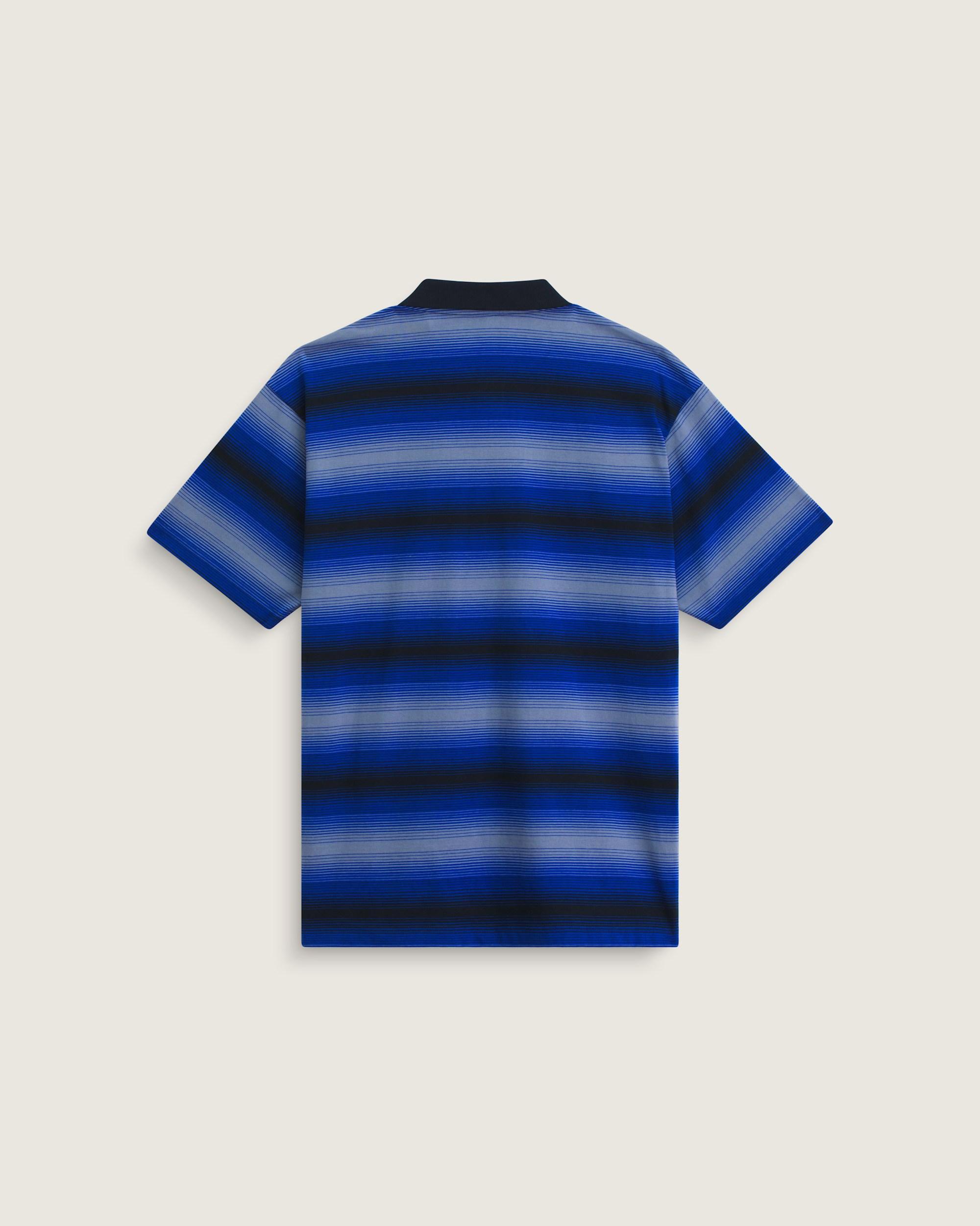 Molino Shadow Stripe Polo Shirt in Royal Cobalt Blue| Vans US Product Image