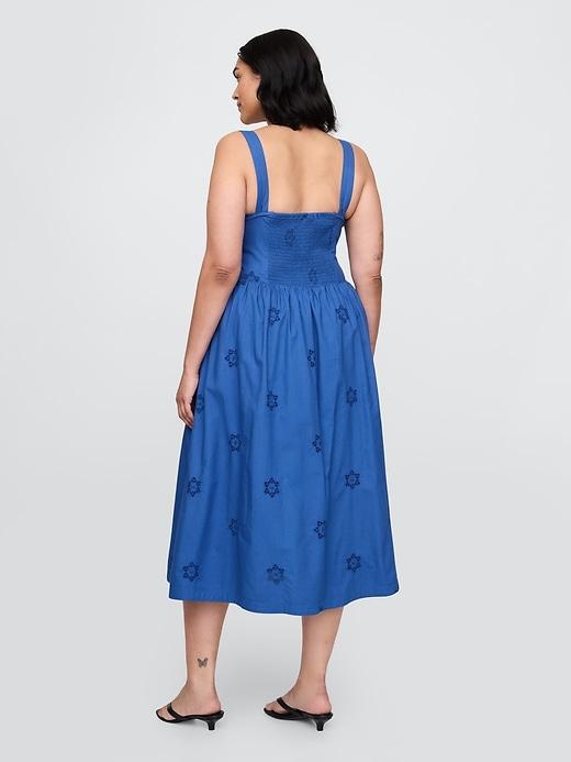 Eyelet Scoop Neck Dress Product Image