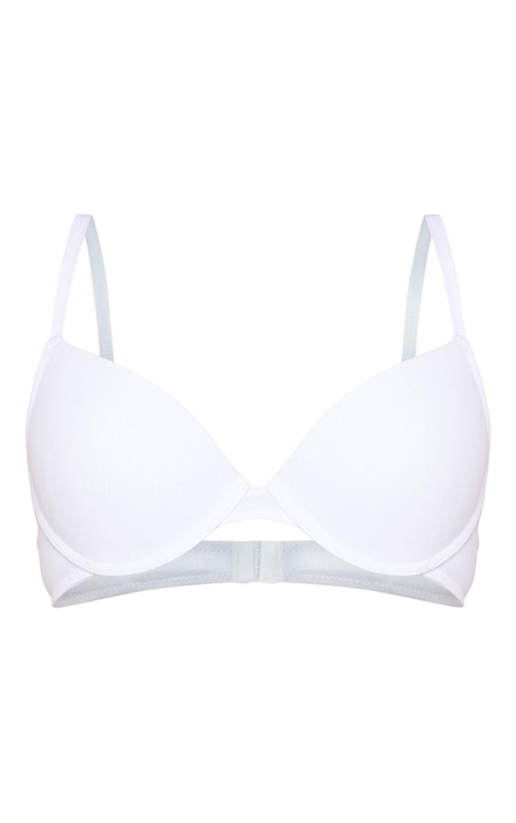 White Soft Touch Cotton Full Coverage Cup Size Bra Product Image