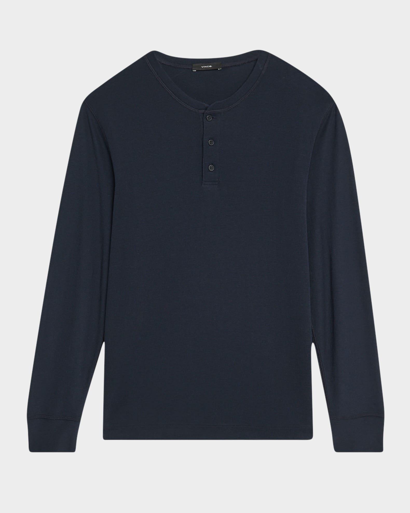 Men's Pima Cotton Waffle Henley Shirt Product Image