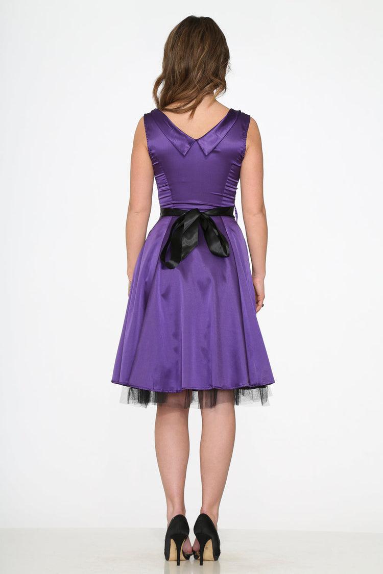 Purple Occastional Swing Dress Product Image