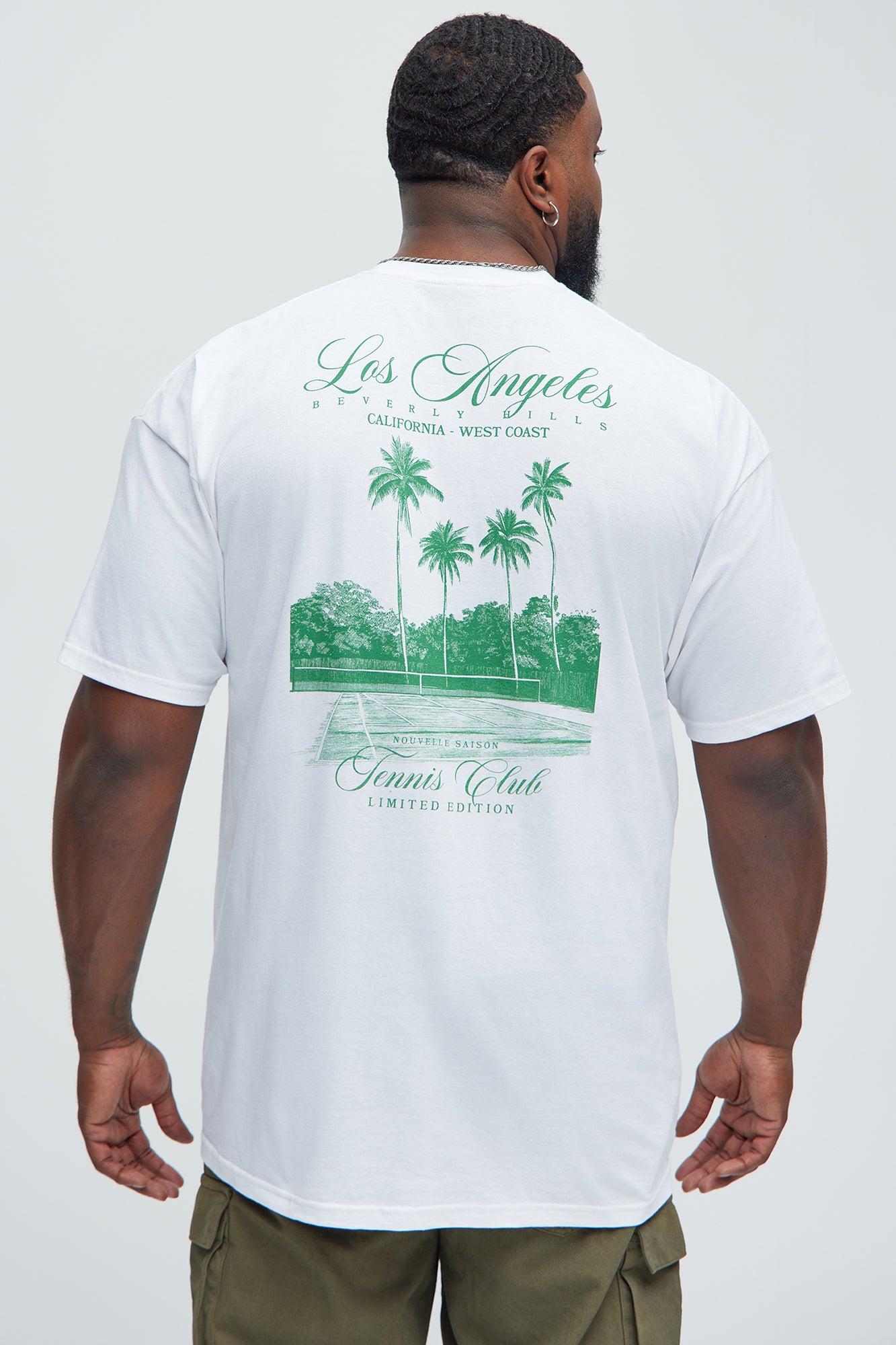 LA Tennis Club Short Sleeve Tee - White Product Image