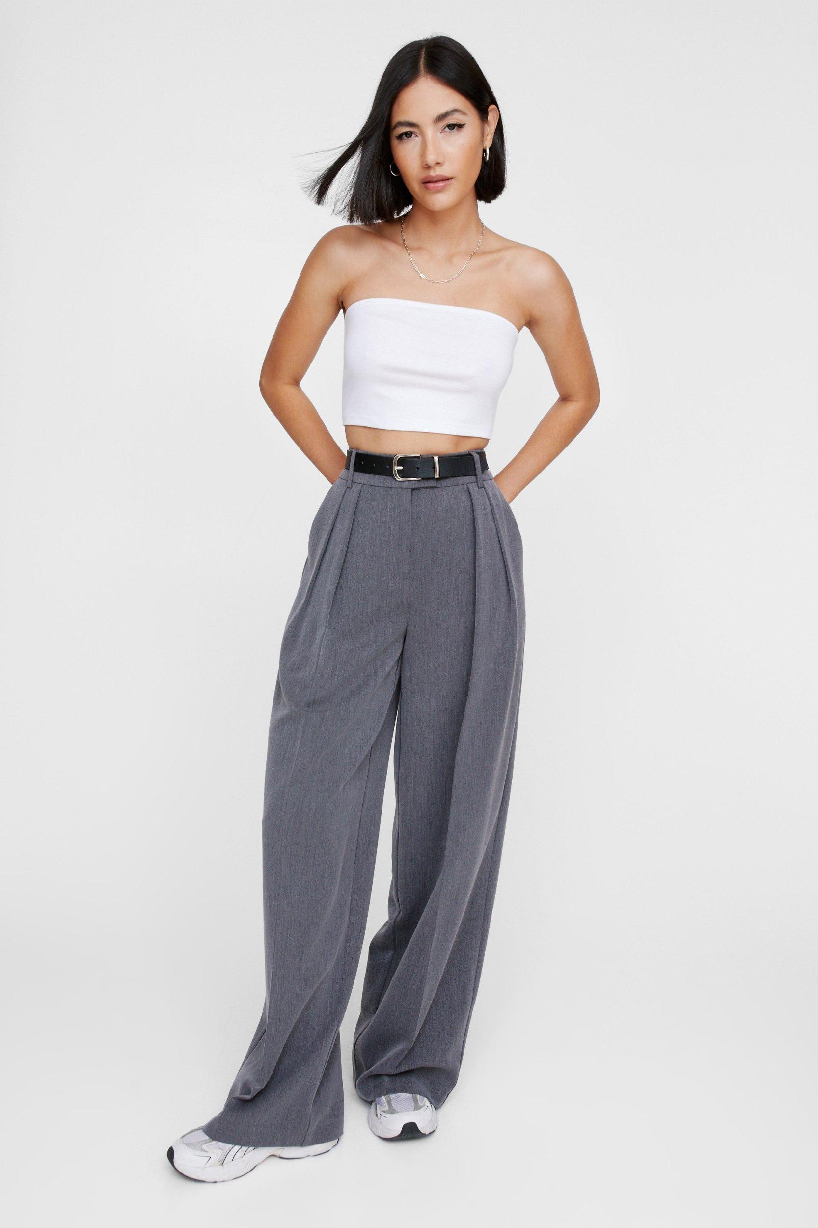 Essentials Double Pleat Straight Leg Trouser Product Image