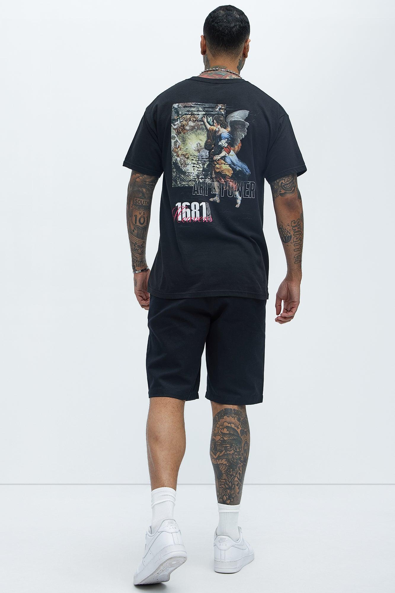 Art Is Power Short Sleeve Tee - Black Product Image