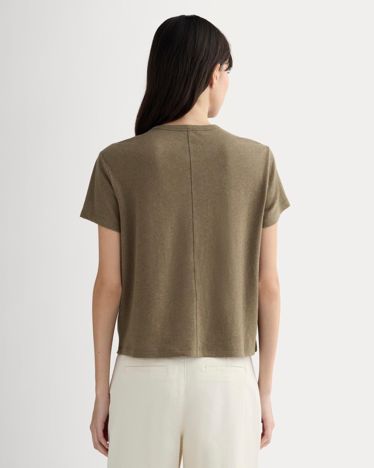 Womens Box-Cut T-Shirt in Cotton Linen by Everlane Product Image