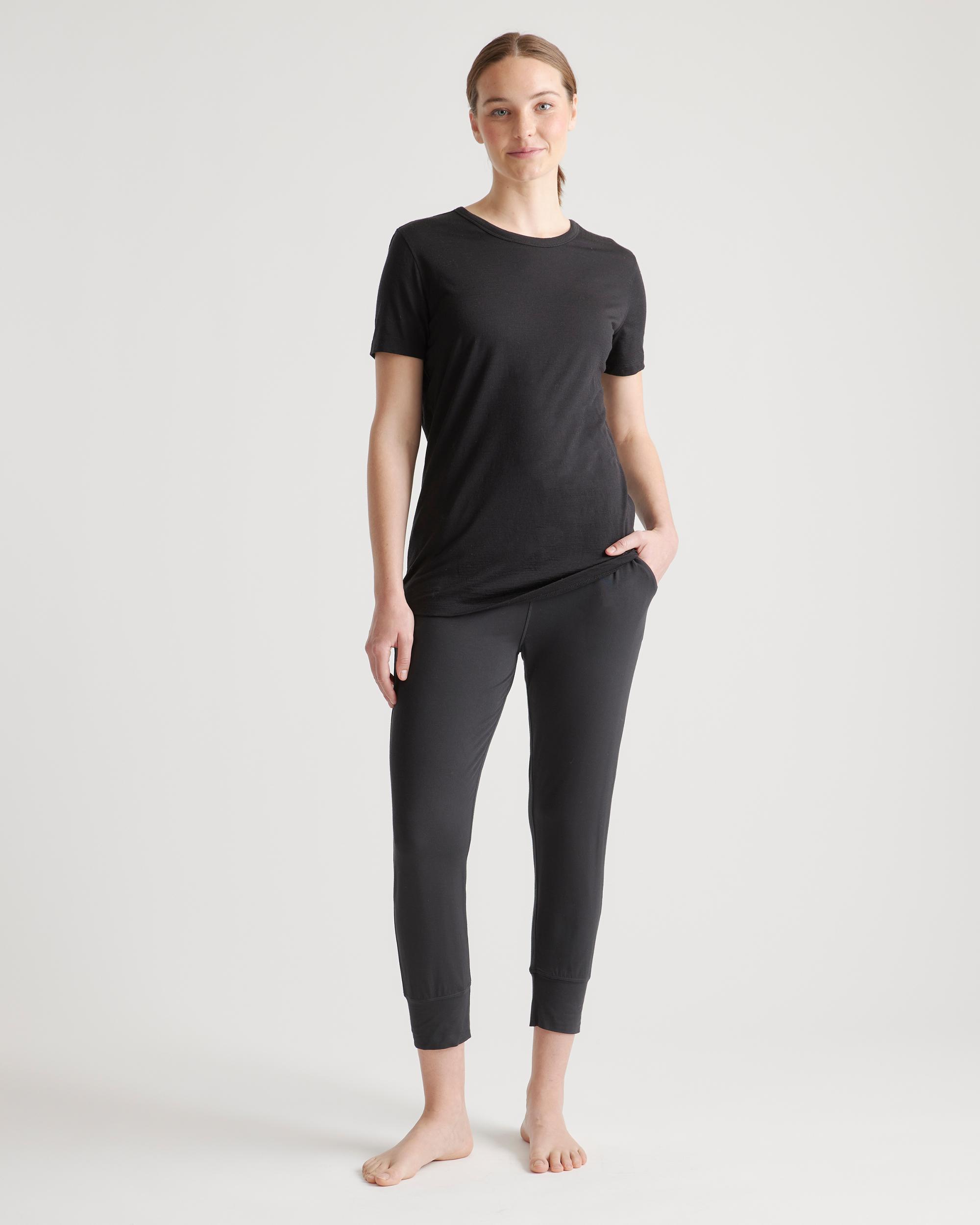 Quince | Women's 100% Merino Wool All-Season Base Layer T-Shirt Size XL, Merino/Cotton Product Image