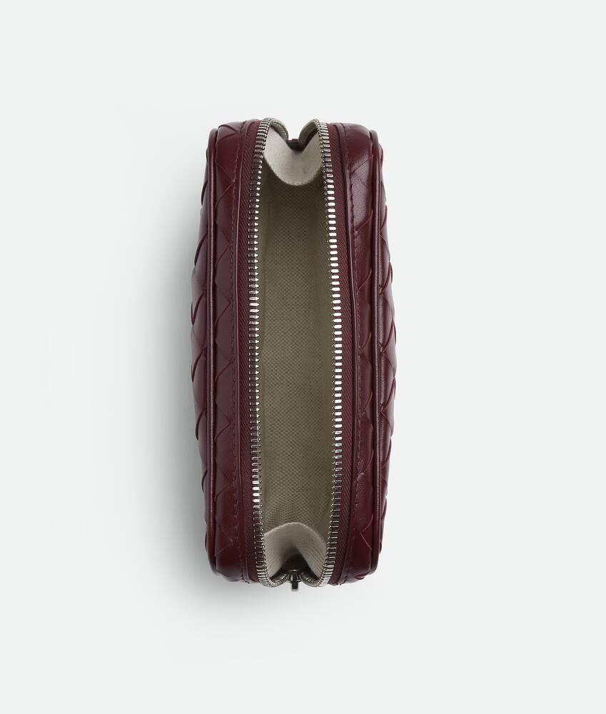 Men's Intrecciato Small Organizer in Madder brown Product Image