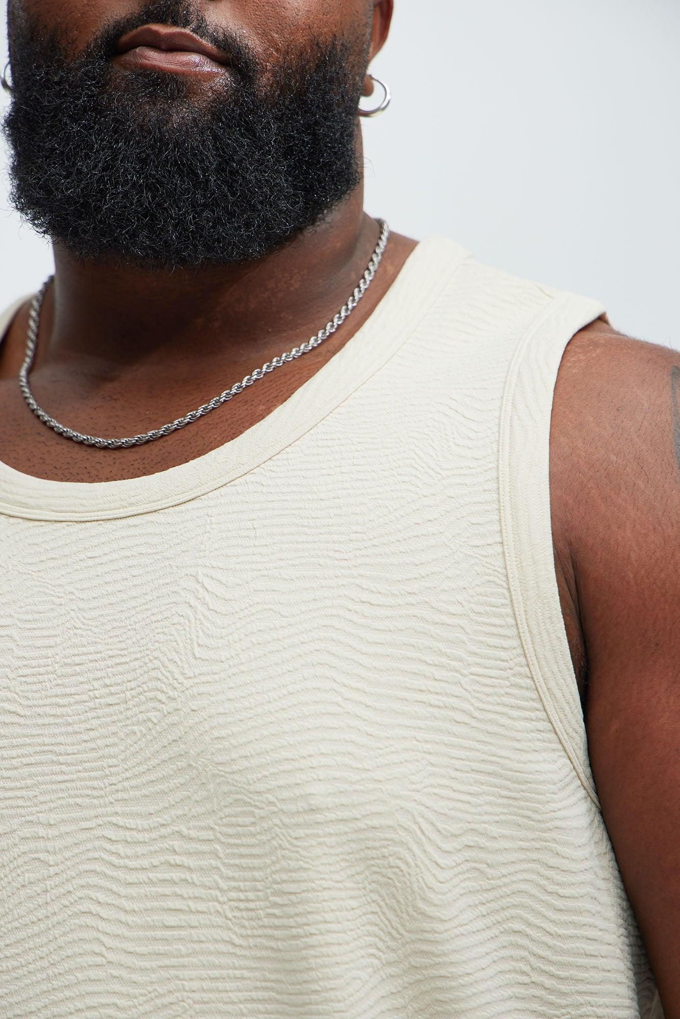 Mika Textured Tank - Oatmeal Product Image