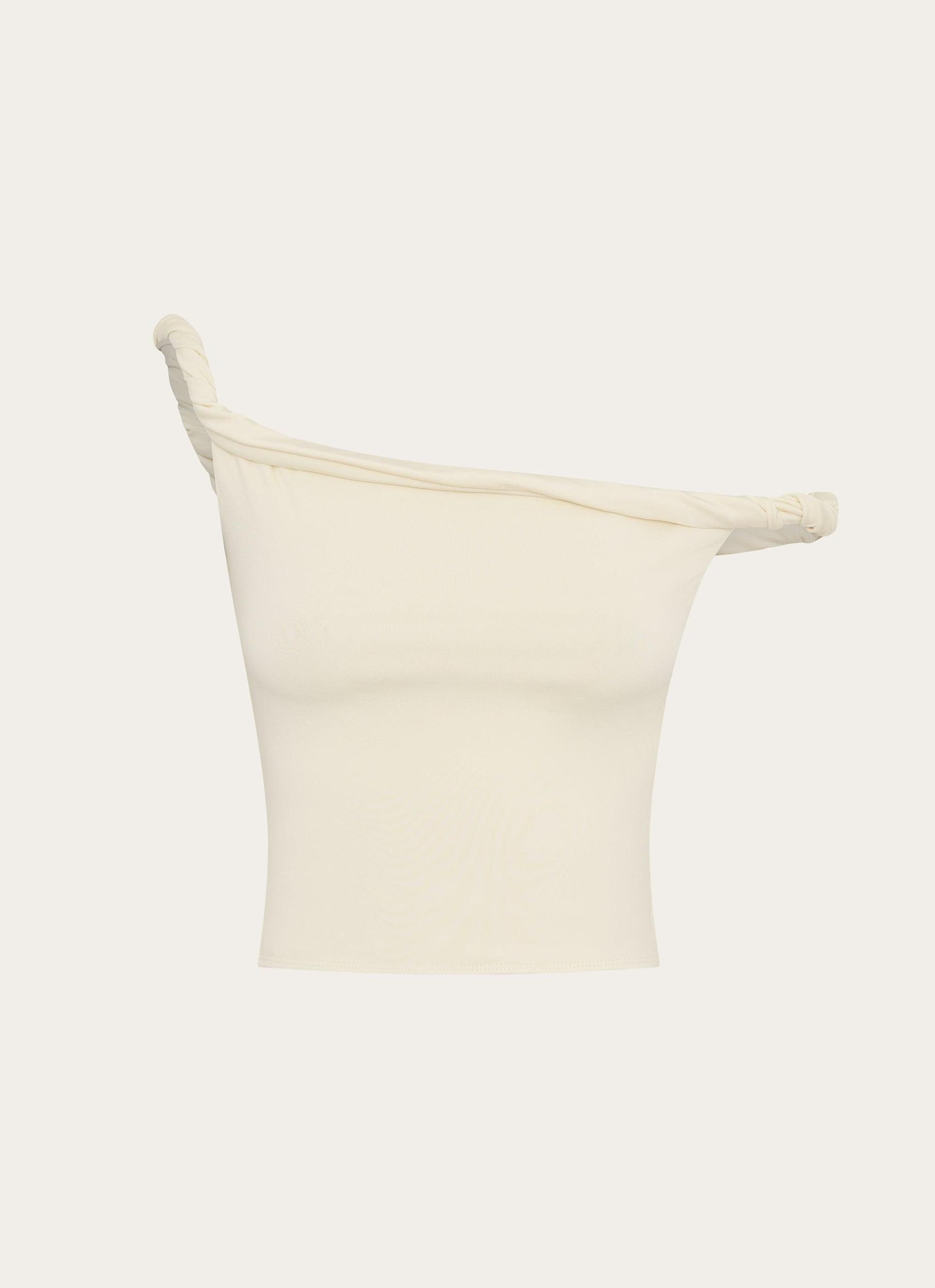 Solace Soul Twist Shoulder Top - Yellow Product Image