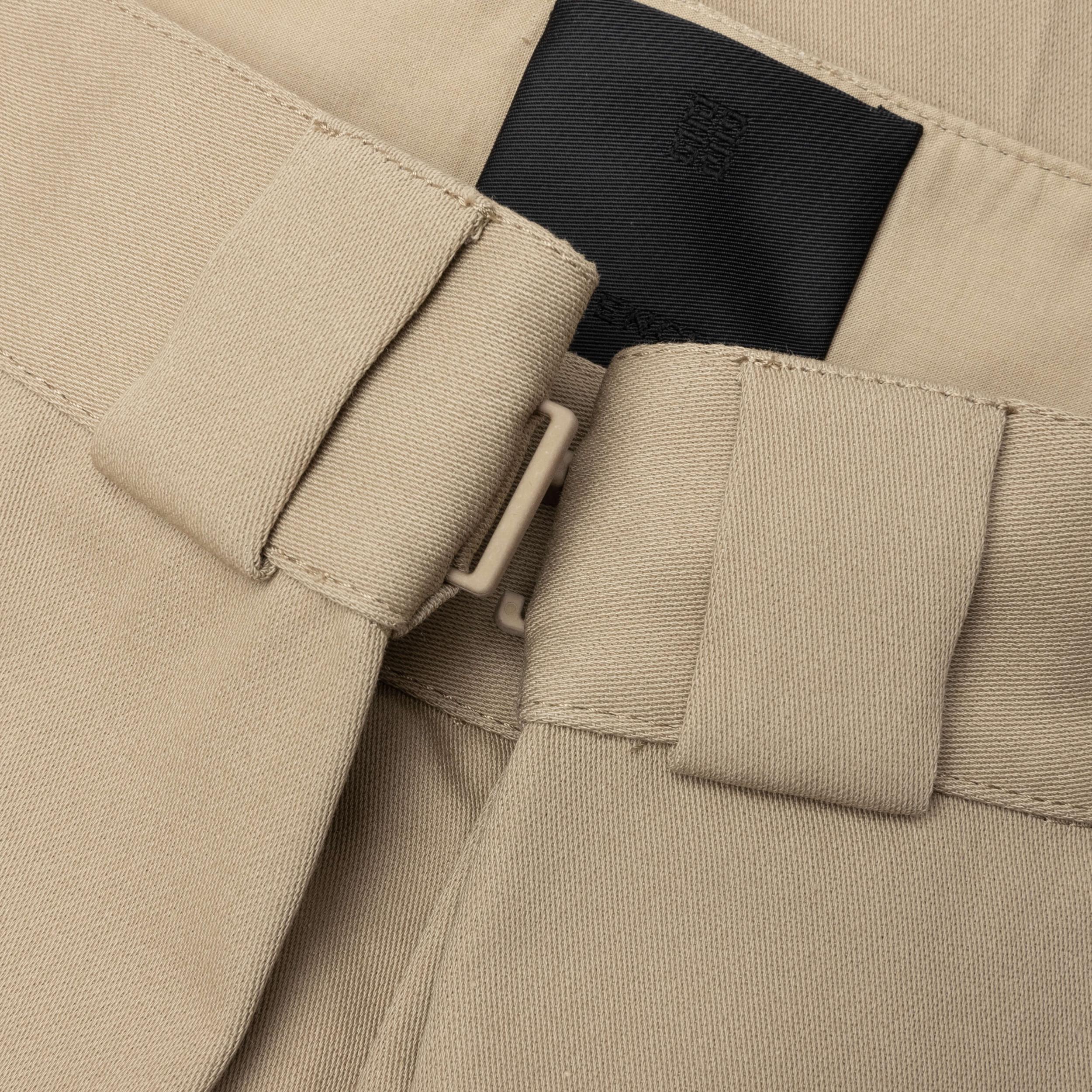 Pleated Extra Large Chino - Beige Male Product Image