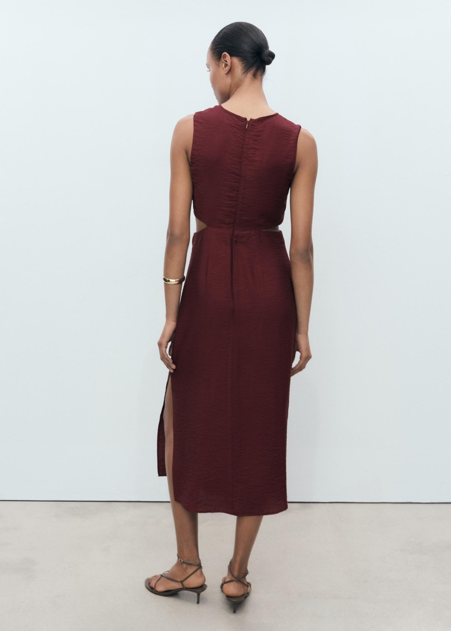 Midi-dress with cut-out - Women | MANGO USA Product Image
