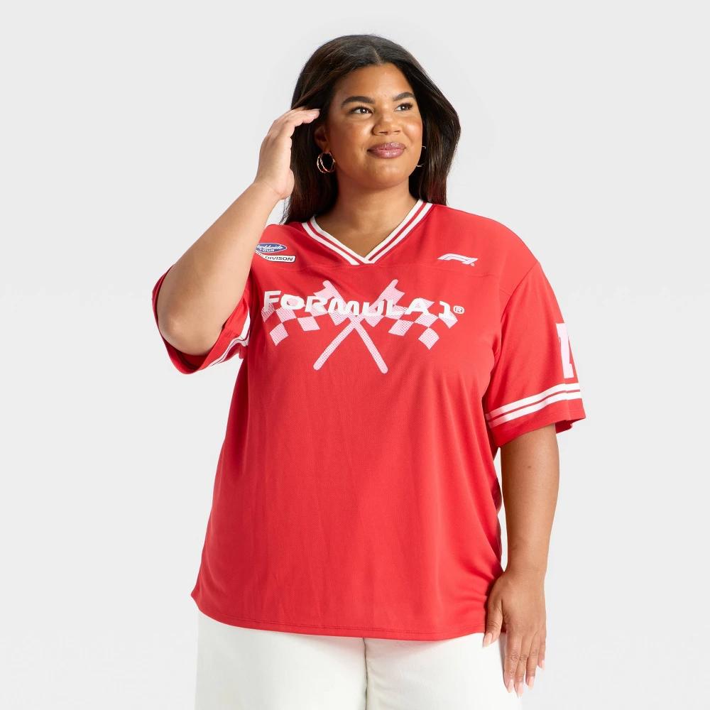 Women's F1 Short Sleeve Graphic Jersey - Red Product Image