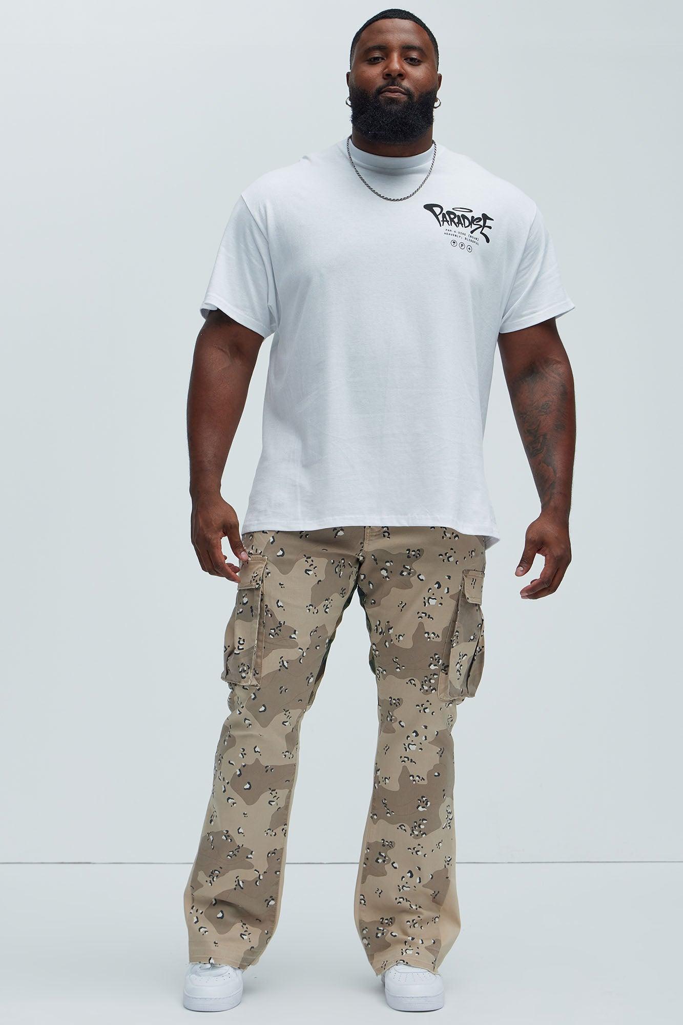 Commando Cargo Twill Flared Pants - Taupe Product Image