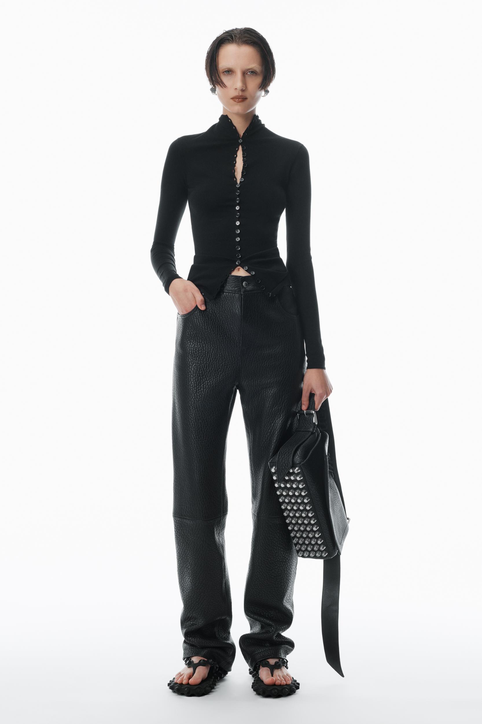 Long-sleeve High-neck Cardigan Product Image