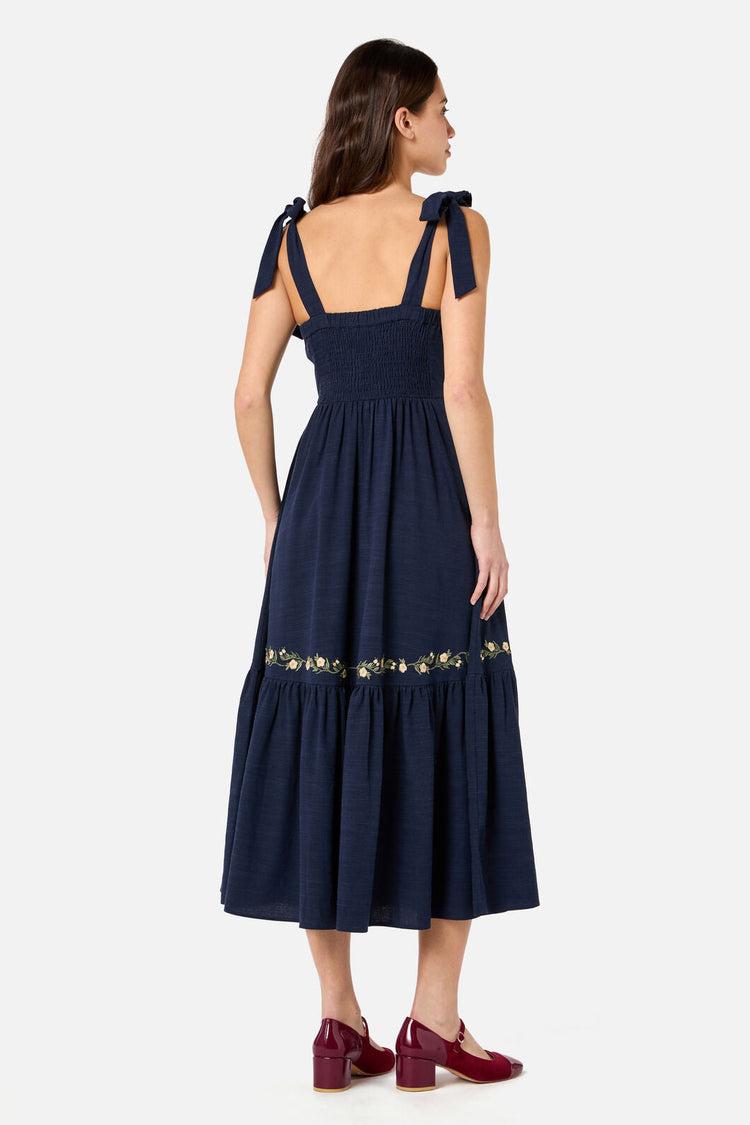 Esme Embroidered Midi Dress Product Image