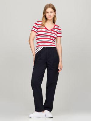 Stripe V-Neck Favorite T-Shirt Product Image