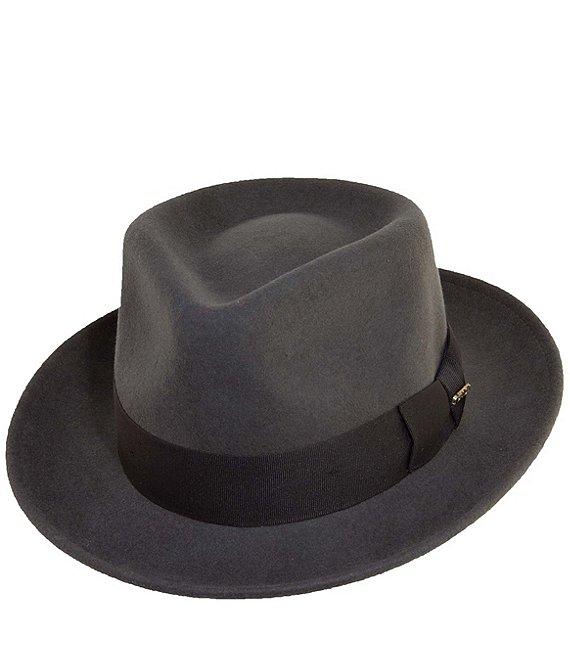 Dorfman Milano Scala Wool Felt Fedora 2 3/8#double; Brim Hat Product Image