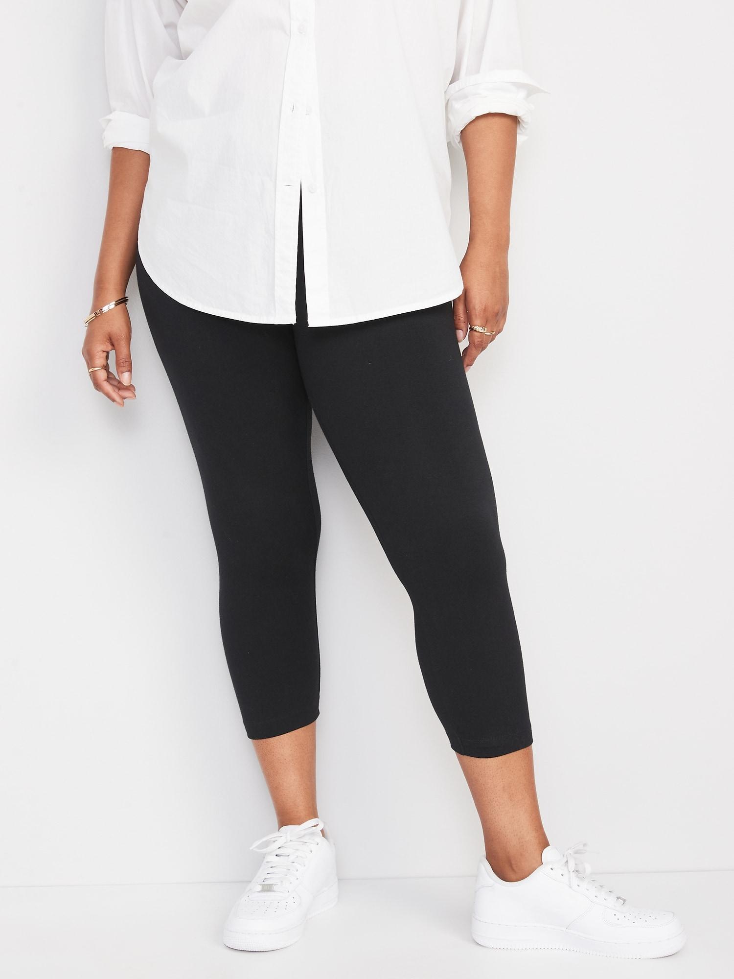 High-Waisted Fashion Layering Cropped Legging Product Image
