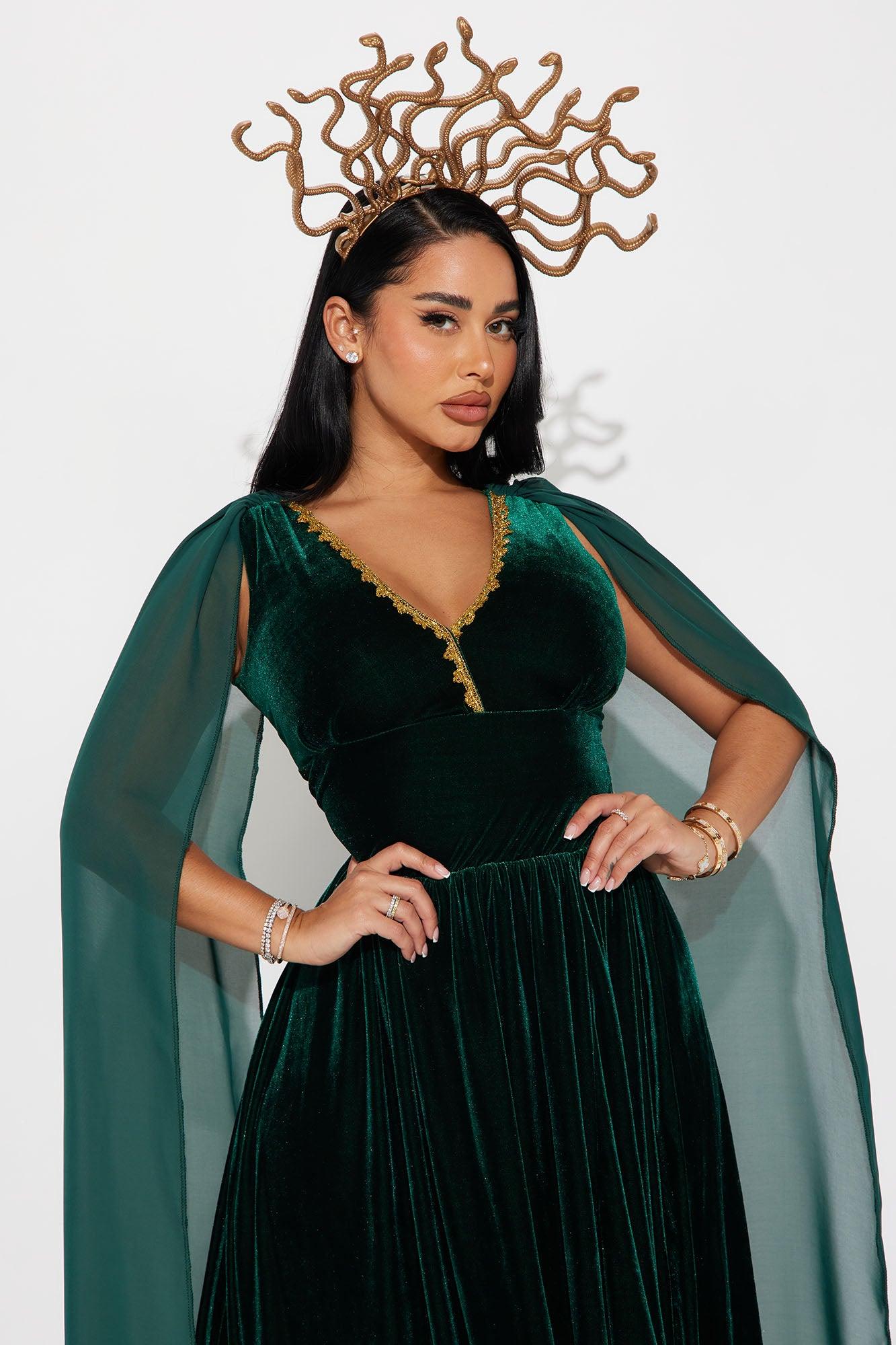 Snake Goddess 2 Piece Costume Set - Green Product Image