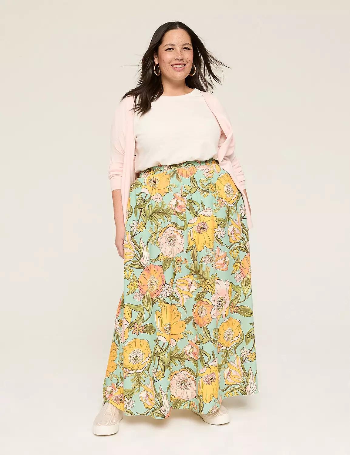 Printed Maxi Skirt Product Image