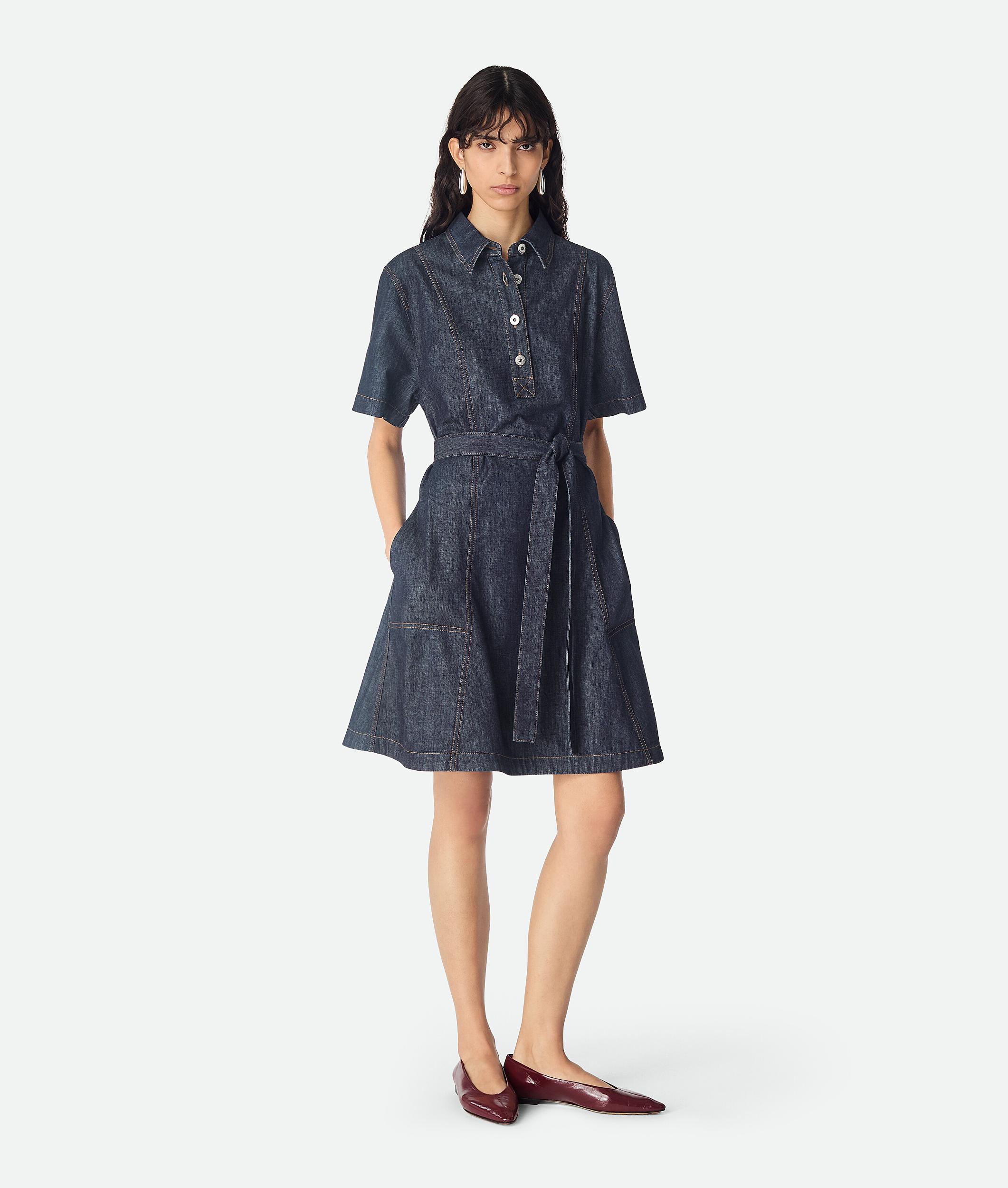 Women's Indigo Denim Dress in Indigo Product Image