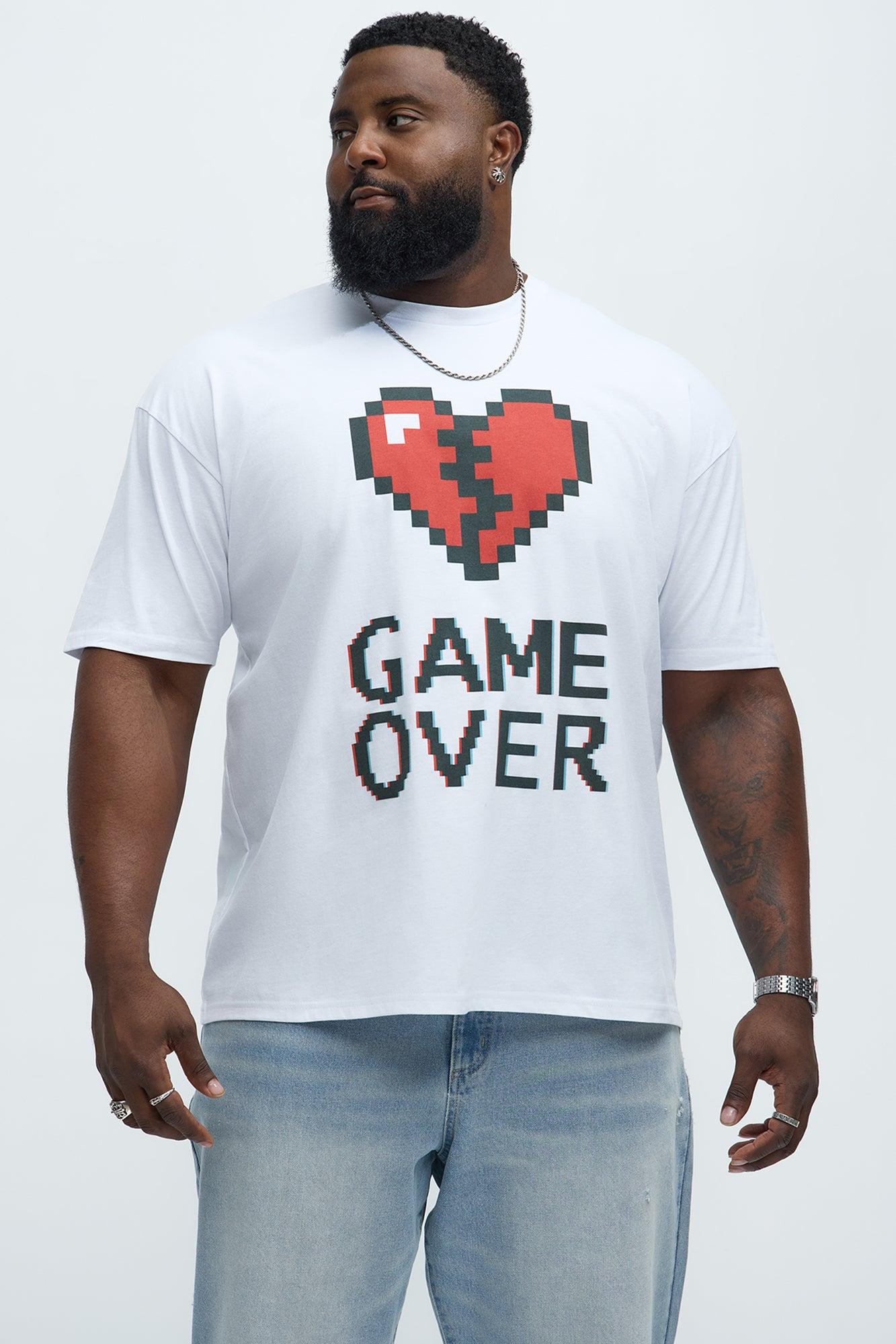 Game Over Short Sleeve Tee - White Product Image