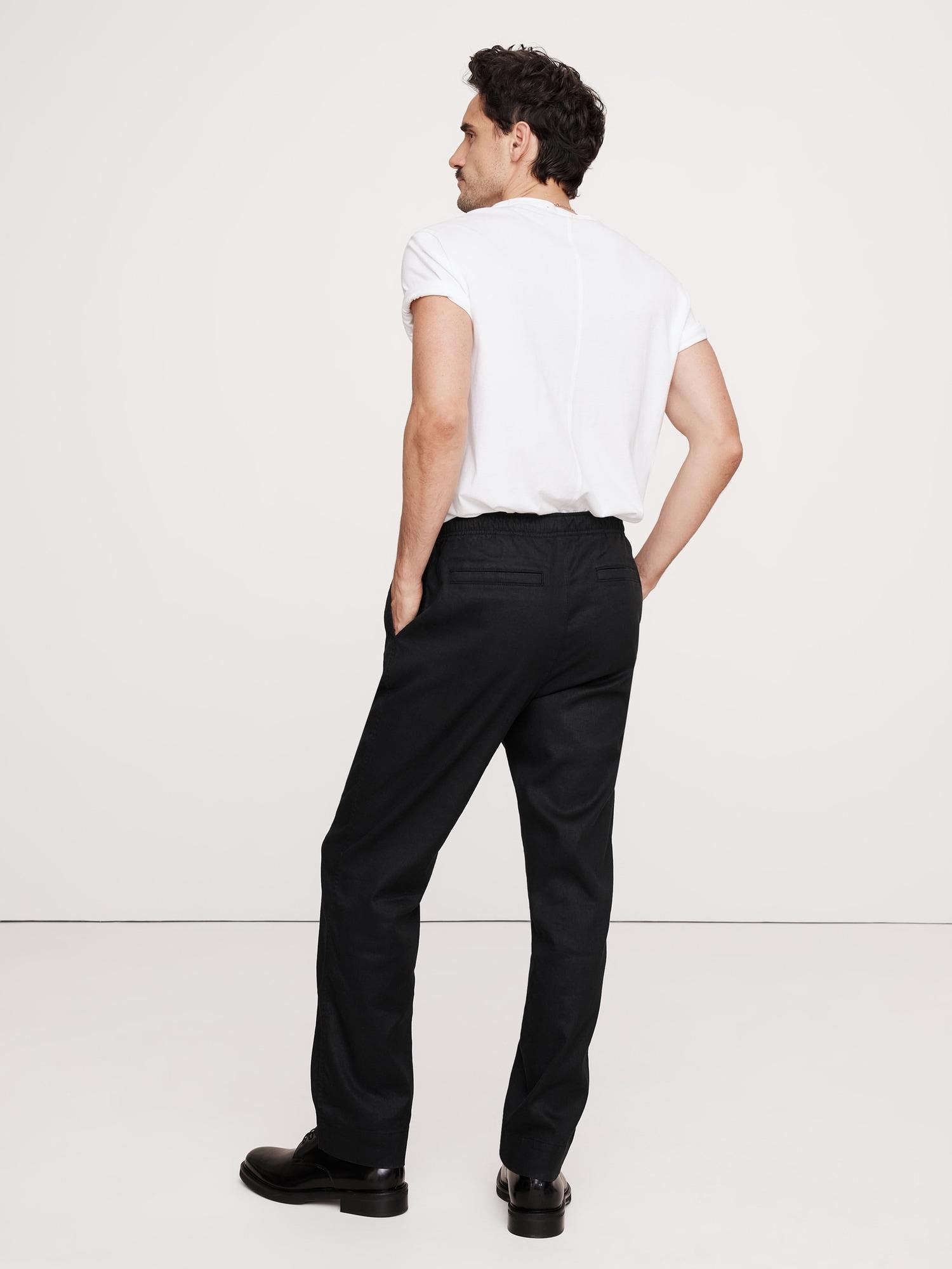 Italian Linen-Cotton Pull-On Pant Product Image